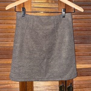 Brown/Gold Mini Skirt